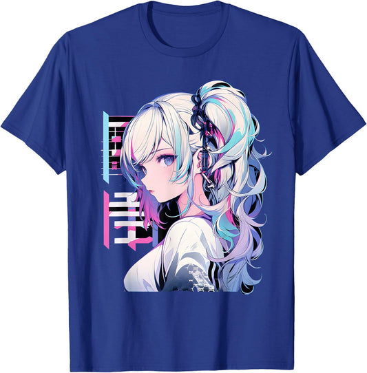 Manga Anime Ästhetische Cyberpunk Techwear Harajuku T-Shirt - T-Shirt | Royal