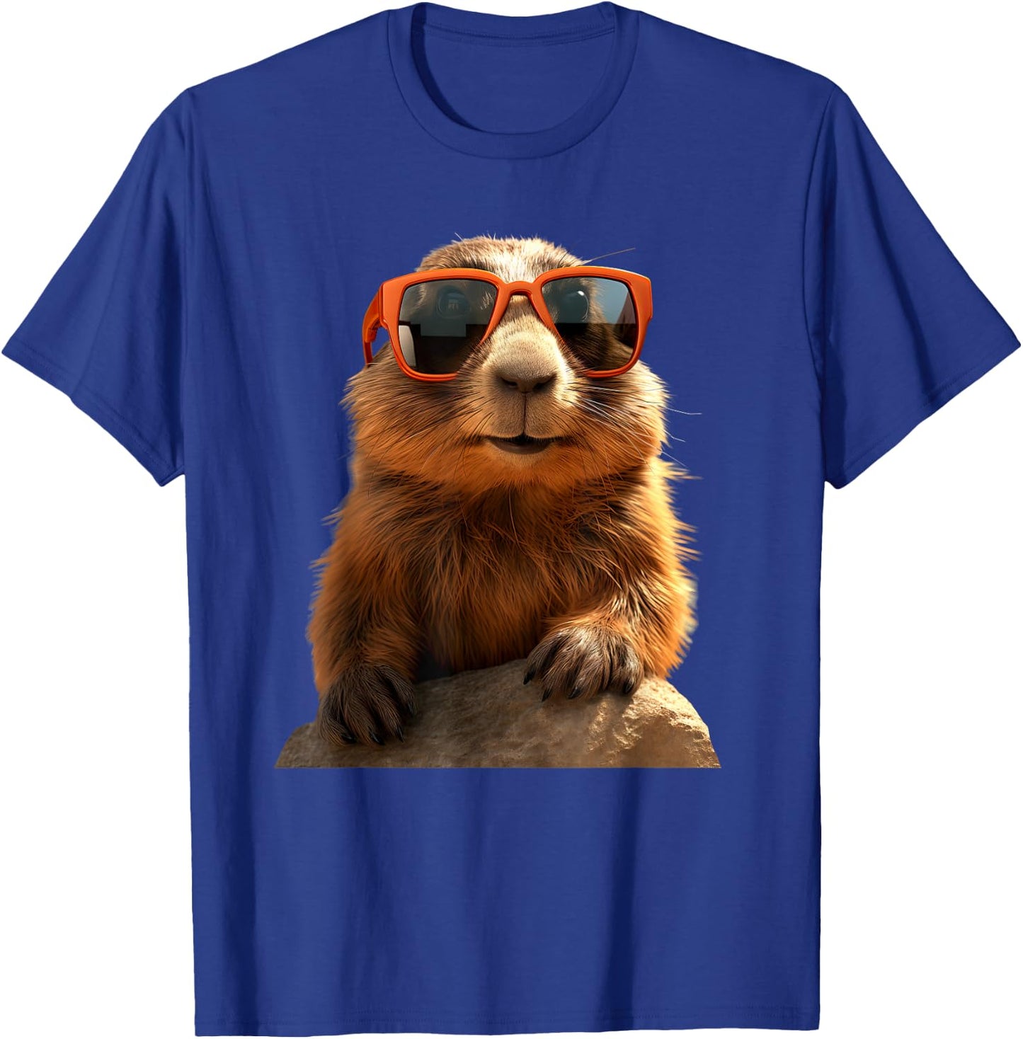 Marmot with Sunglasses Rodent Earth Squirrel Marmot , black T-Shirt - T-Shirt | Royal