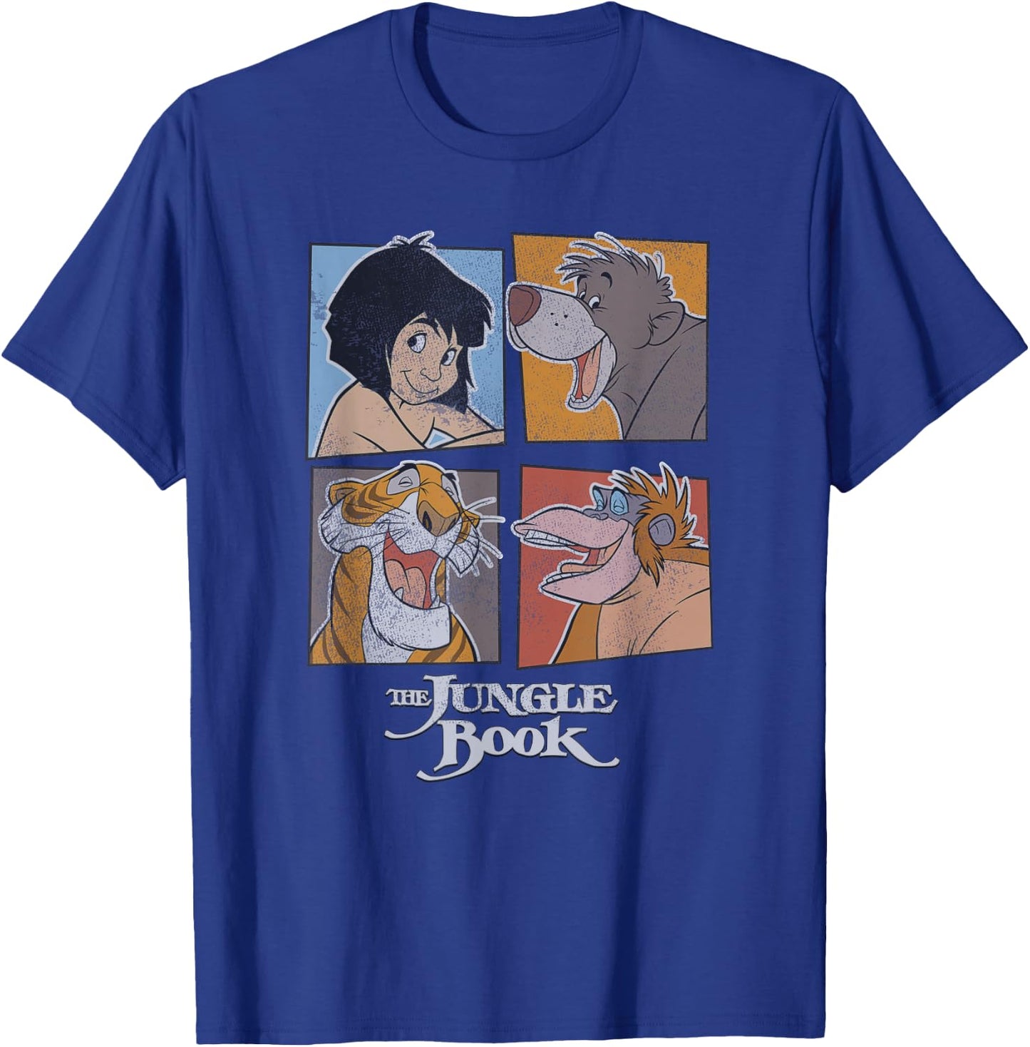 Disney The Jungle Book Character Box Up Poster T-Shirt - T-Shirt | Royal