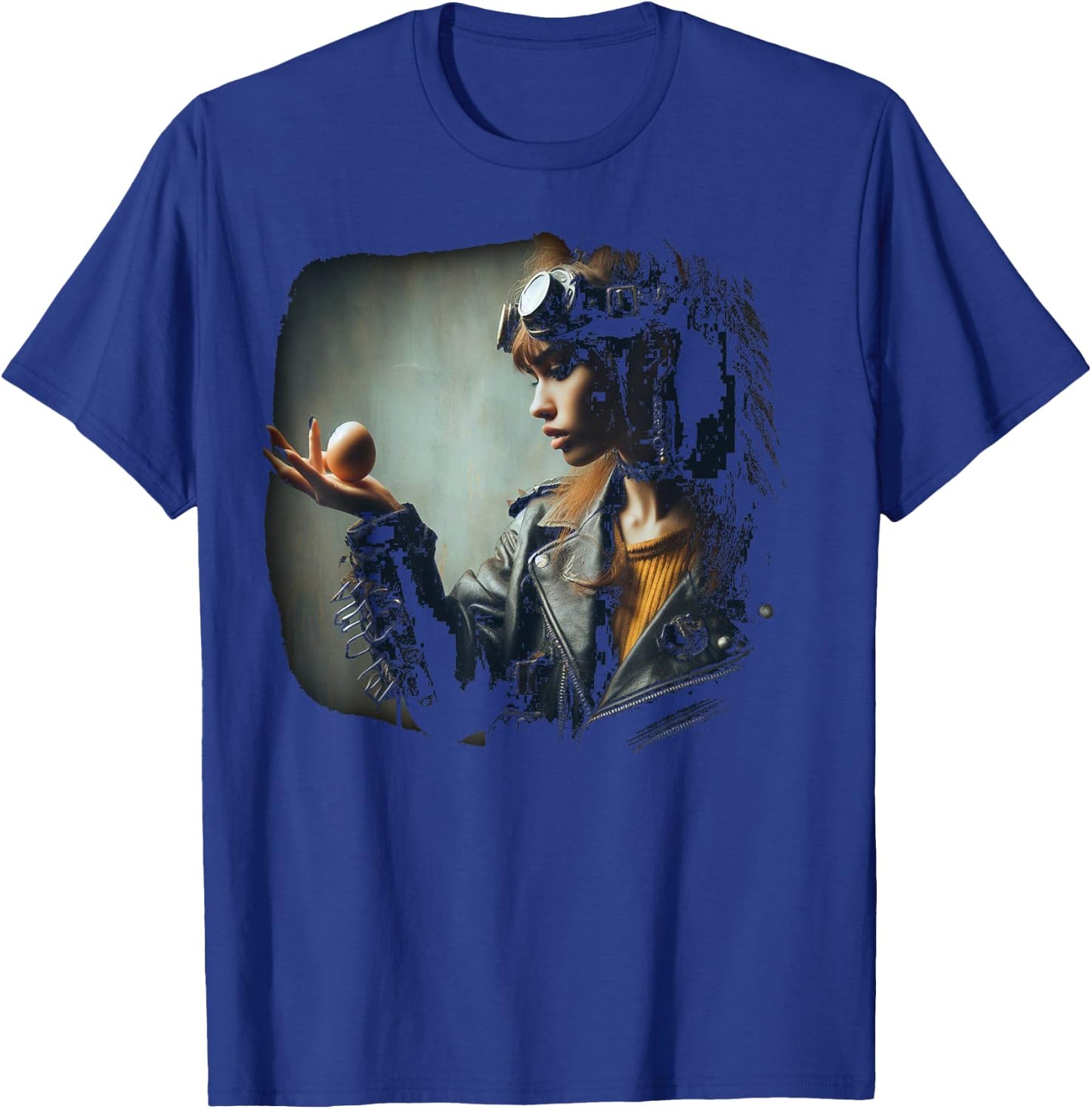 B. F. Raid Who Cracked The Egg T-Shirt - T-Shirt | Royal
