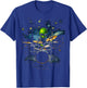 Van Gogh Alien Percussionist Drum Kit Playing Drum , Black, S T-Shirt - T-Shirt | Royal