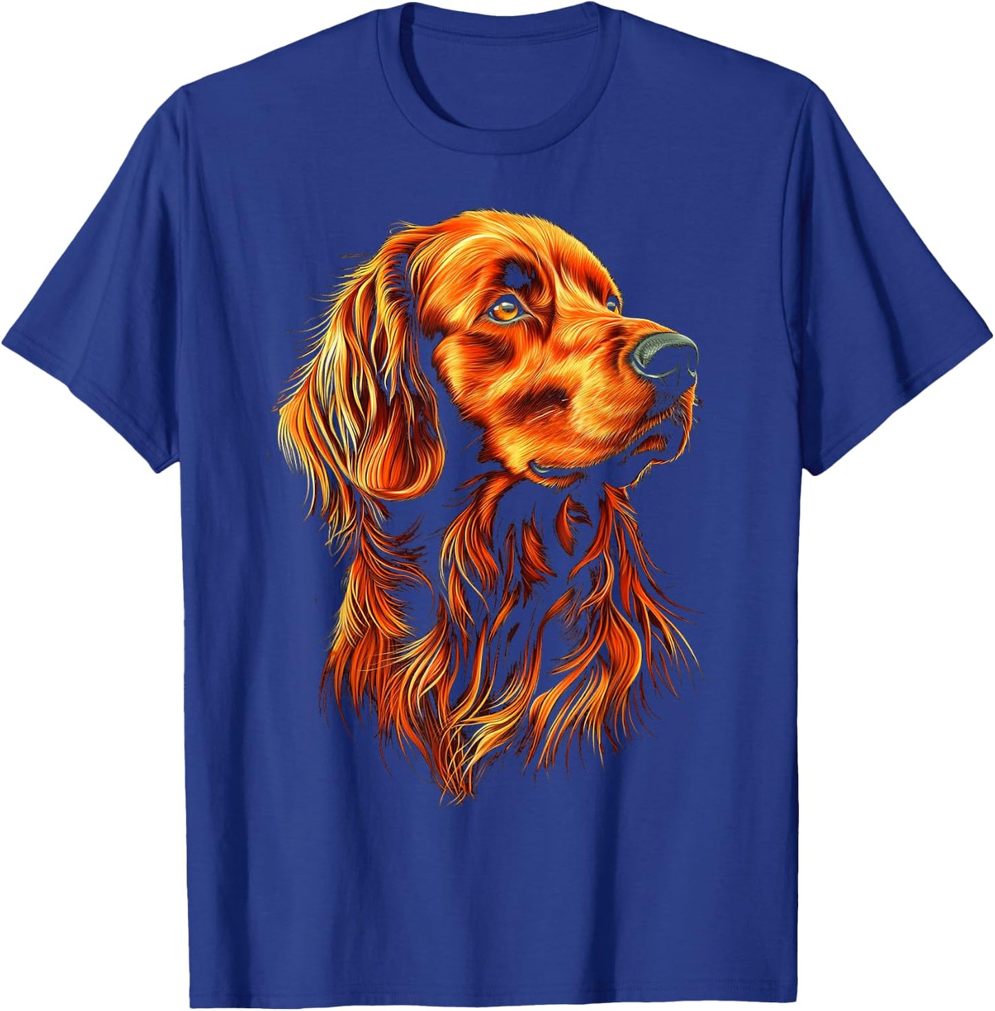 Irish Setter Dog Graphic Pet Art Irish Setter T-Shirt - T-Shirt | Royal
