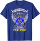 Vintage USA American Flag US Coast Guard Proud Pop Pop Funny Women Men T-Shirt - T-Shirt | Royal