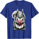 Squirrel Holding Heart Valentine's Day Cute Valentine T-Shirt - T-Shirt | Royal