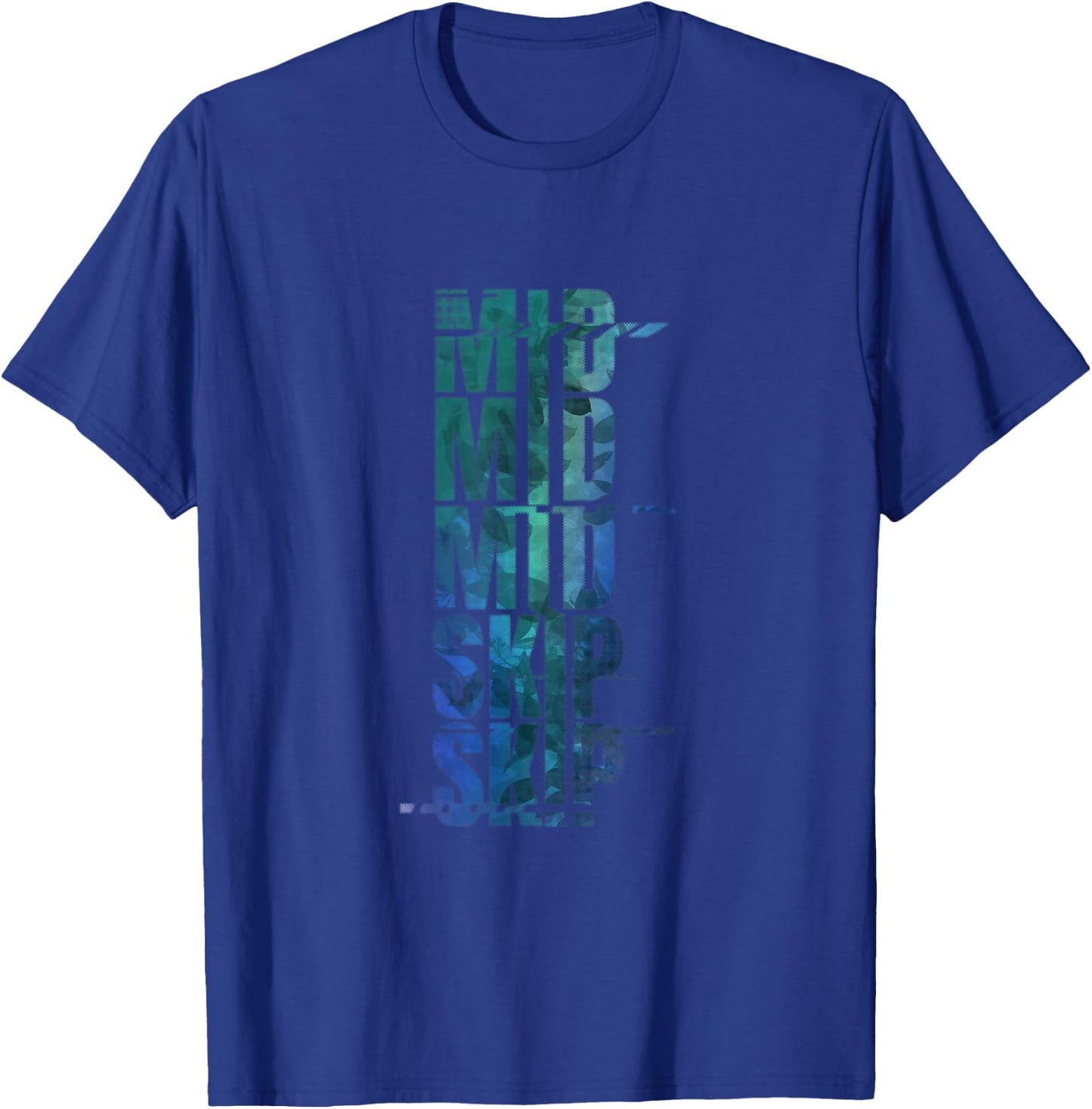 Abstract Typography Retro Modern Streetwear T-Shirt - T-Shirt | Royal