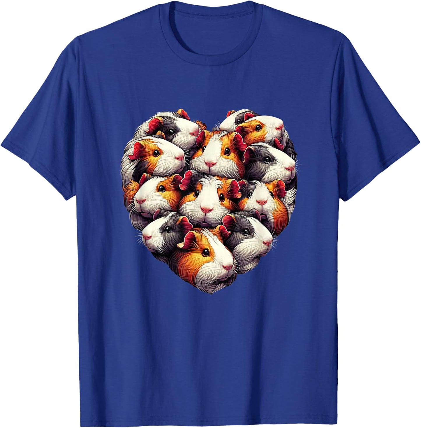 Guinea pigs Love Heart of Kids women Teen Girls T-Shirt - T-Shirt | Royal
