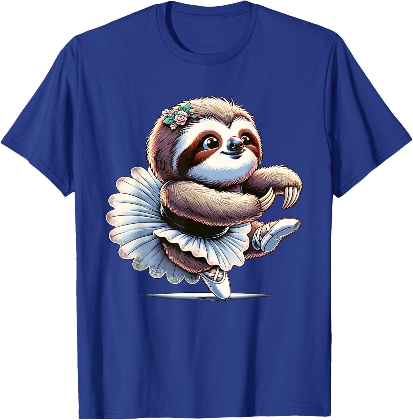 Ballerina Sloth Dancing T-Shirt - T-Shirt | Royal