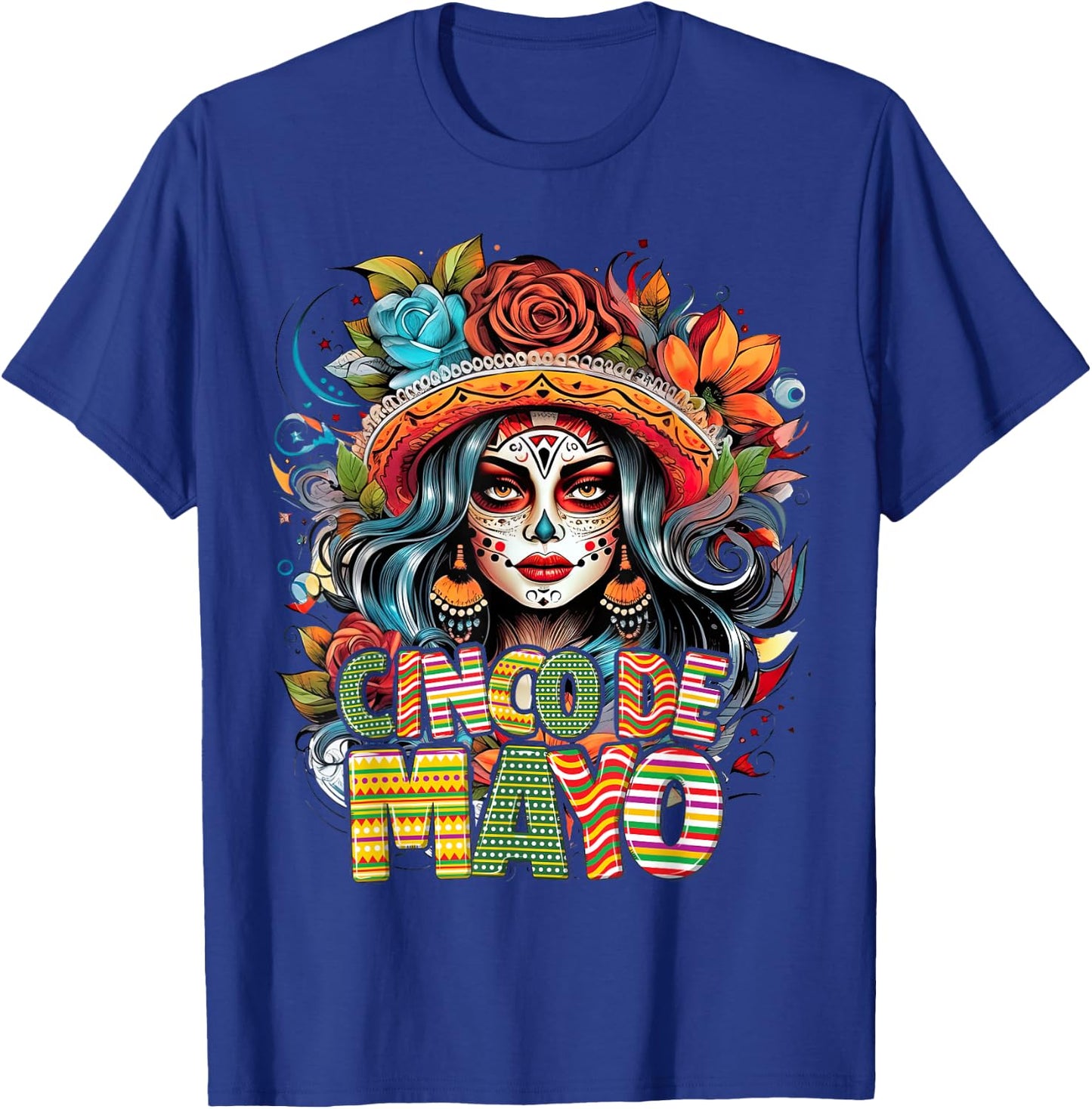 Cinco De Mayo Girl Mexican Fiesta 5 De Mayo T-Shirt - T-Shirt | Royal