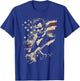 Abraham Lincoln Playing Guitar 4th July 250th Anniversary T-Shirt - T-Shirt | Royal