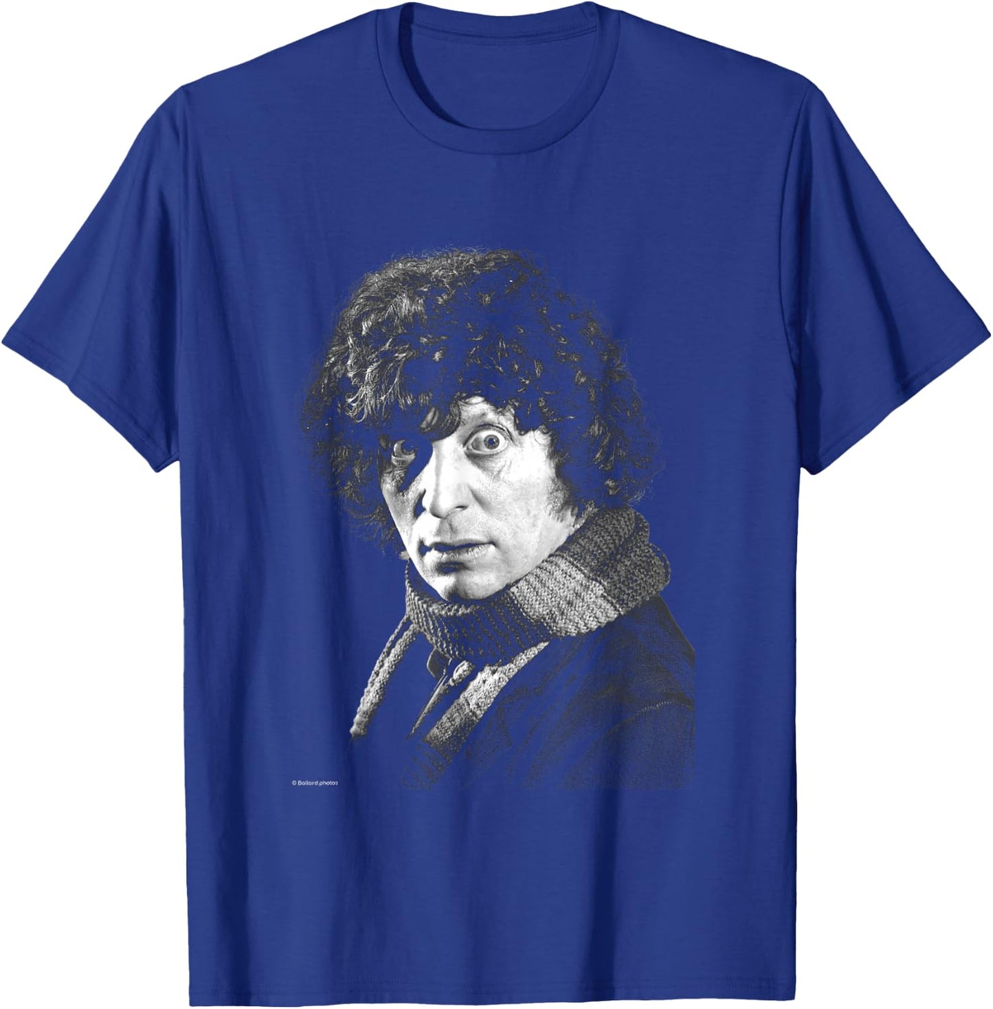Doctor Who Actor Tom Baker Staring Black & White T-Shirt - T-Shirt | Royal