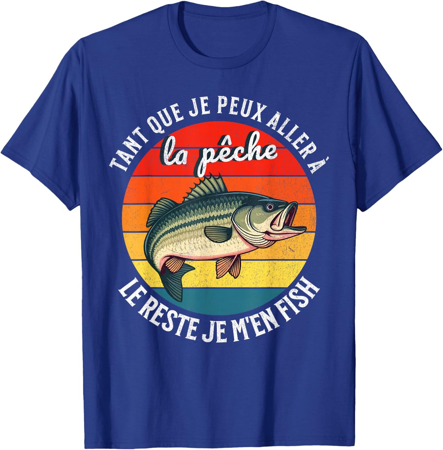 Fishing The Rest I M'en Fish For Fisherman , Black, S T-Shirt - T-Shirt | Royal