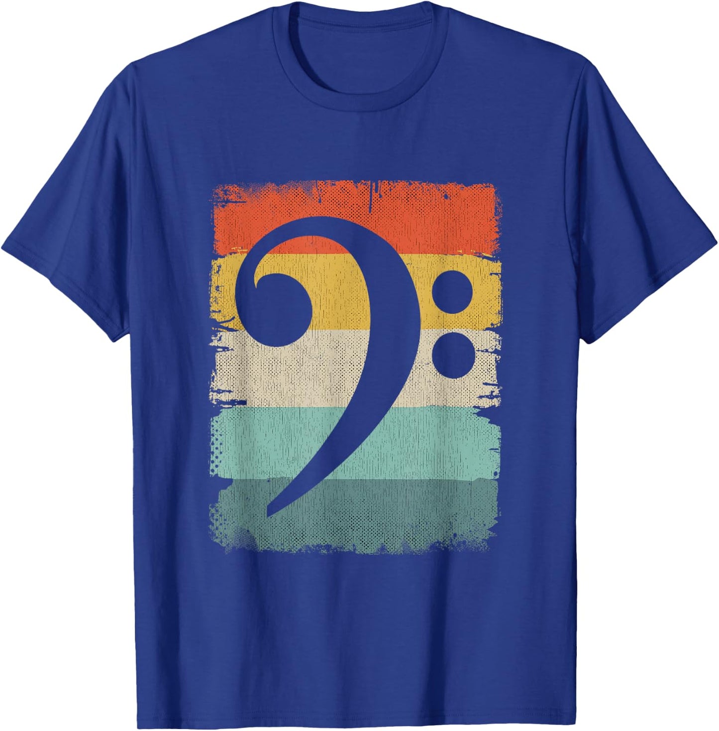 Bass Player Music Apparel Bassschlüssel T-Shirt - T-Shirt | Royal