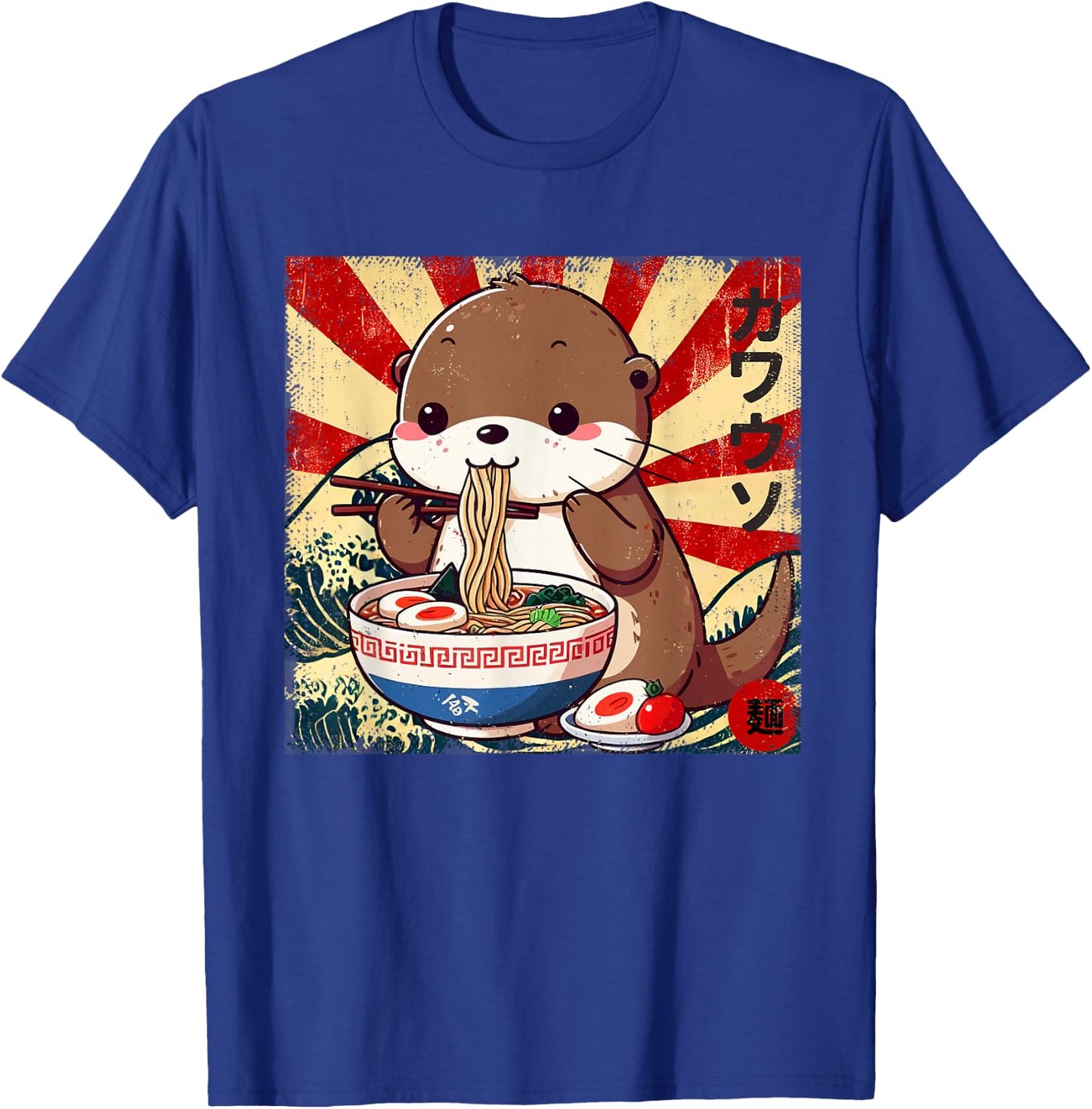 Kawaii Ramen Cute Anime Cute Kawaii Otter Japanese Noodles T-Shirt - T-Shirt | Royal