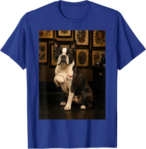 Boston Terrier Dog Dad T-Shirt - T-Shirt | Royal
