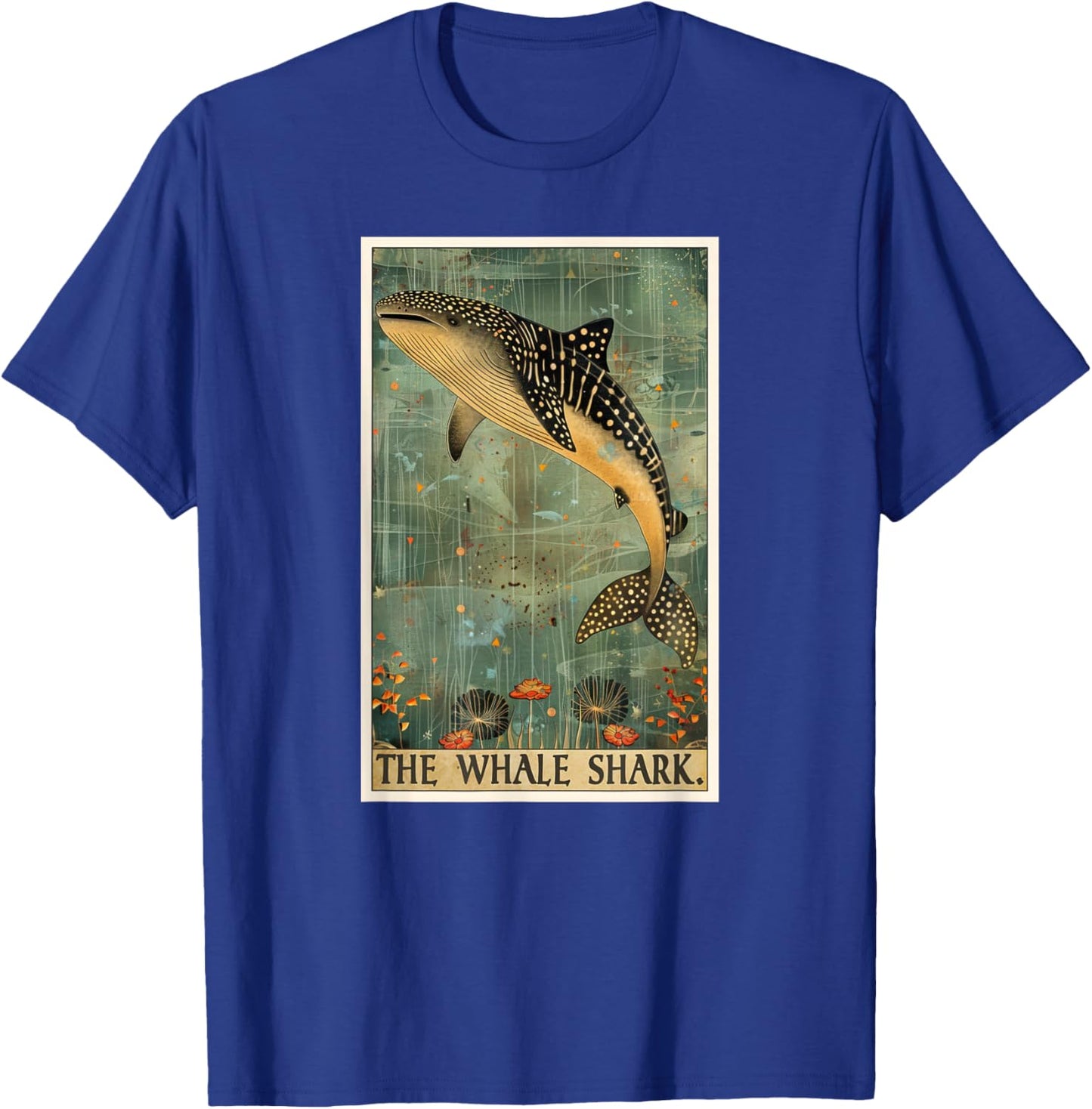 Whale Sharks Whale Shark Tarot Card T-Shirt - T-Shirt | Royal