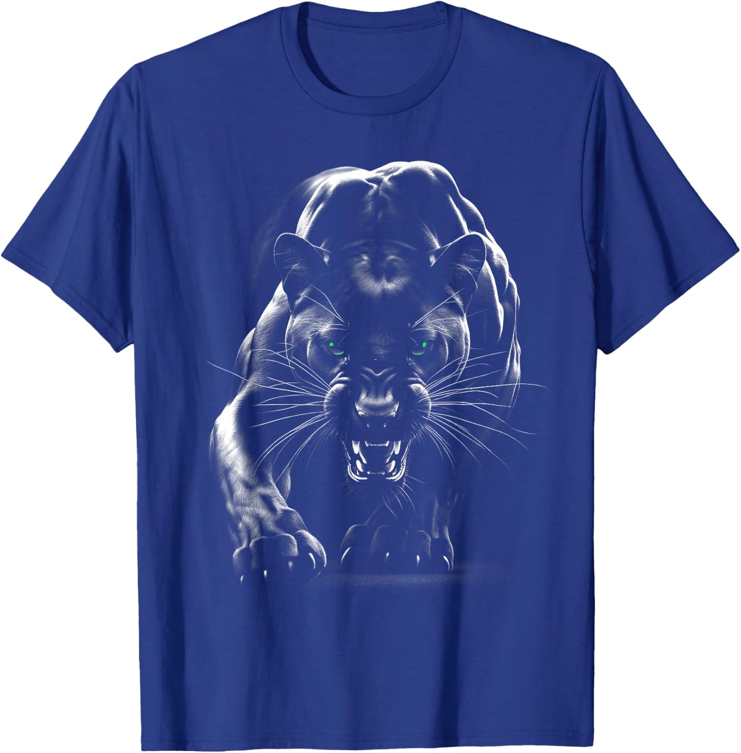 Majestic Panther with Green Eyes T-Shirt - T-Shirt | Royal
