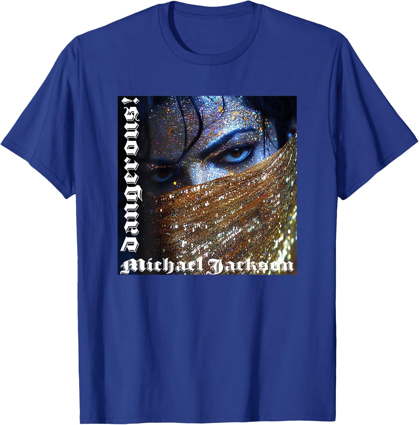 Michael Jackson 068 Back Printed T-Shirt - T-Shirt | Royal