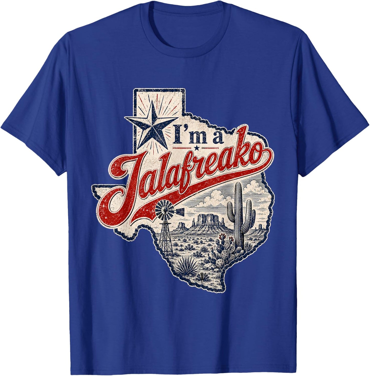 Talafreako Texas Pride Patriotic American Flag 4th of July T-Shirt - T-Shirt | Royal