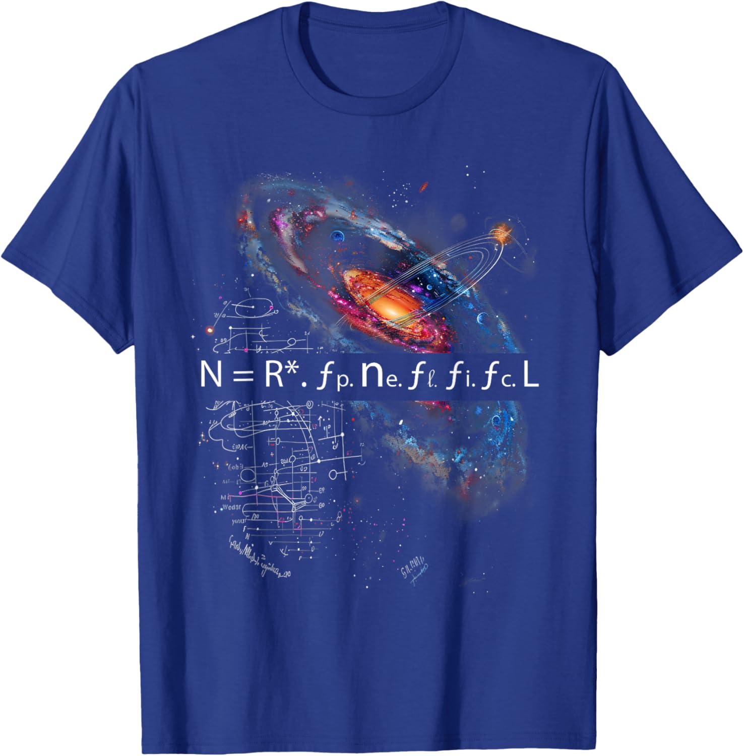 Drake Equation Estimation of Alien Civilizations , Small, Black T-Shirt - T-Shirt | Royal