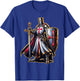 A Warrior of Christ Knights Templar Cross Aged Man , Black, S T-Shirt - T-Shirt | Royal