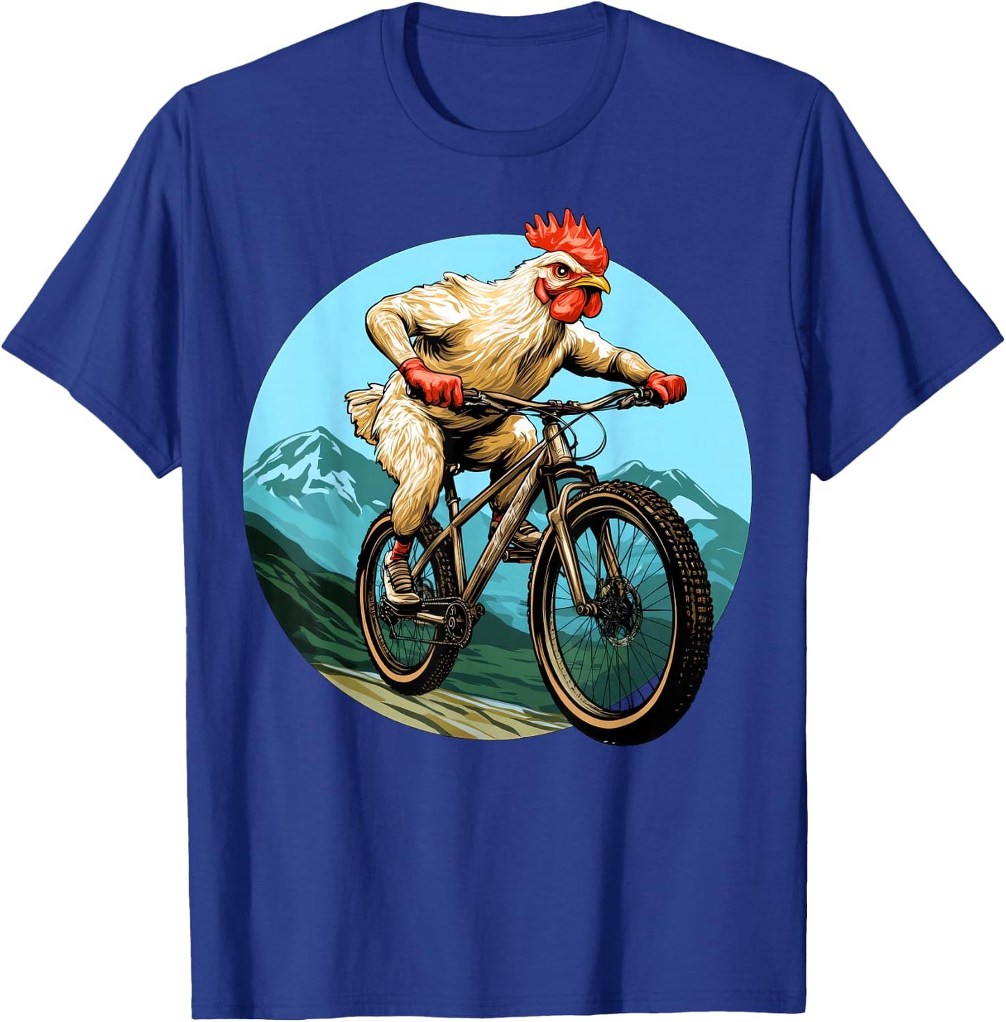 Chicken Bike T-Shirt - T-Shirt | Royal