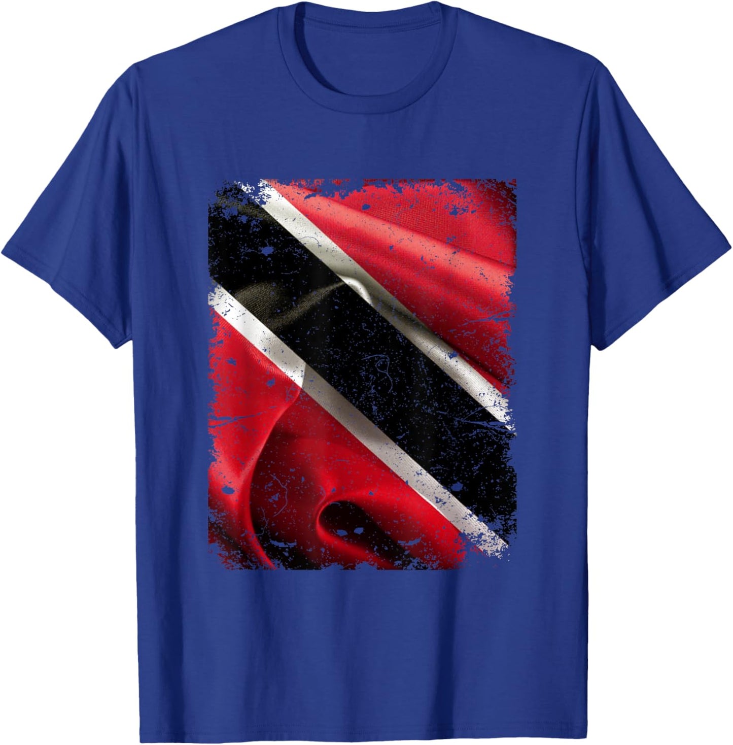 Trinidad and Tobago grunge flag soca t shirt trini T-Shirt - T-Shirt | Royal