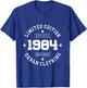 Édition limitée 1984 Anniversaire 1984 Né en 1984 Manche Longue T-Shirt - T-Shirt | Royal