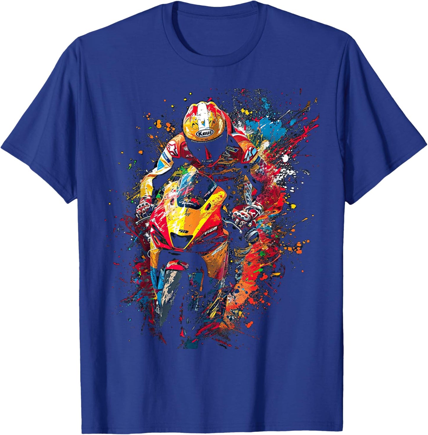 Motorrad farbiges motocross Design für Jungen T-Shirt - T-Shirt | Royal