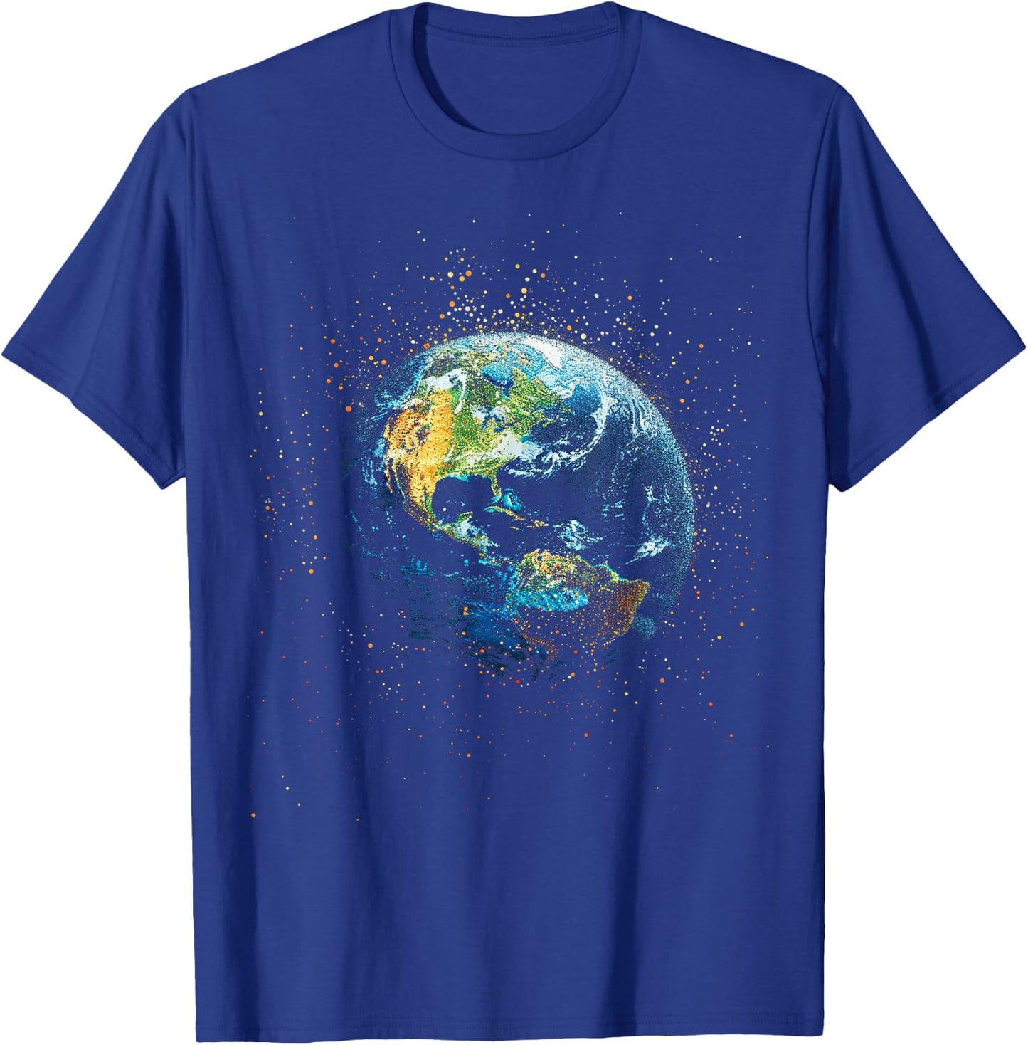 Earth Pointillism T-Shirt - T-Shirt | Royal