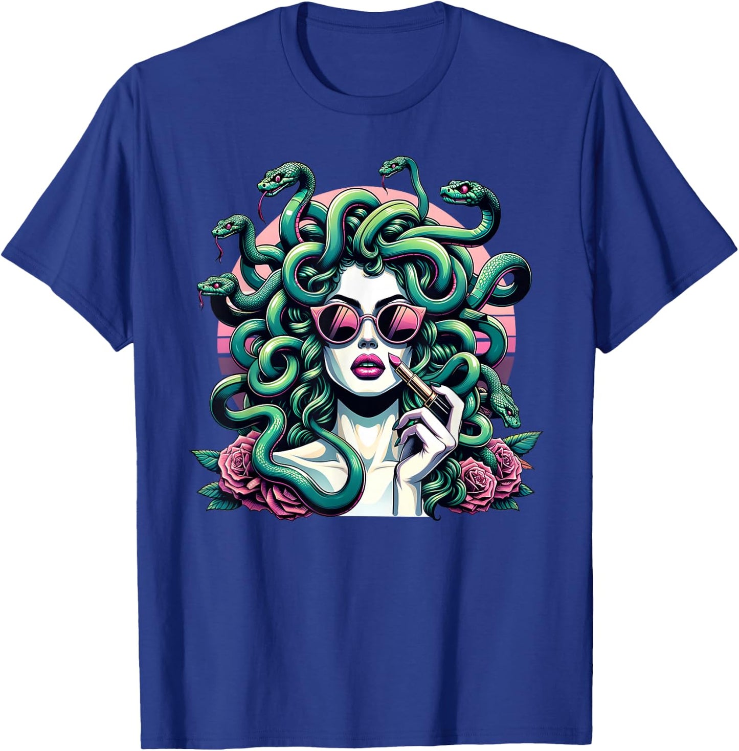 Glamour Medusa Snake Lady Elegant Mythical Fashion Art T-Shirt - T-Shirt | Royal
