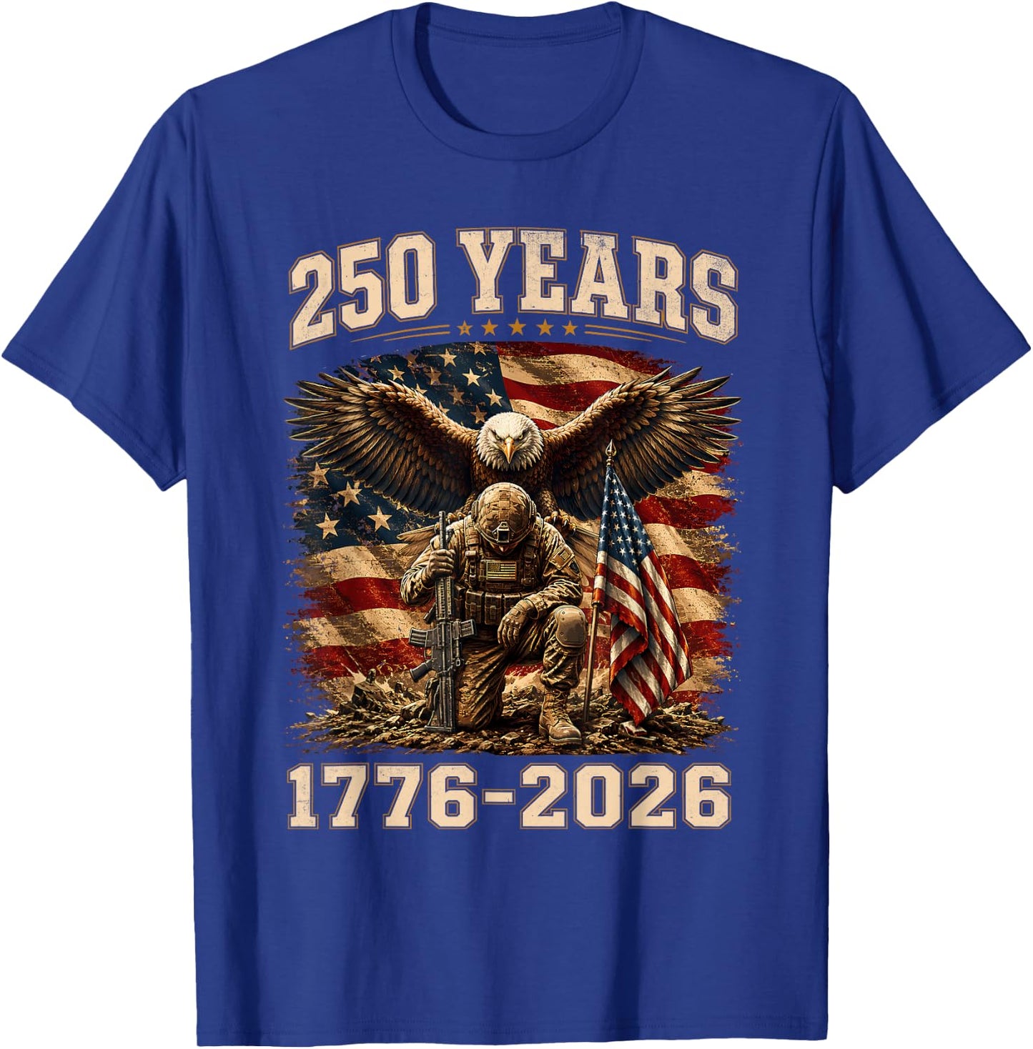 America 250th Anniversary USA 1776 Patriotic 4th of July Men T-Shirt - T-Shirt | Royal