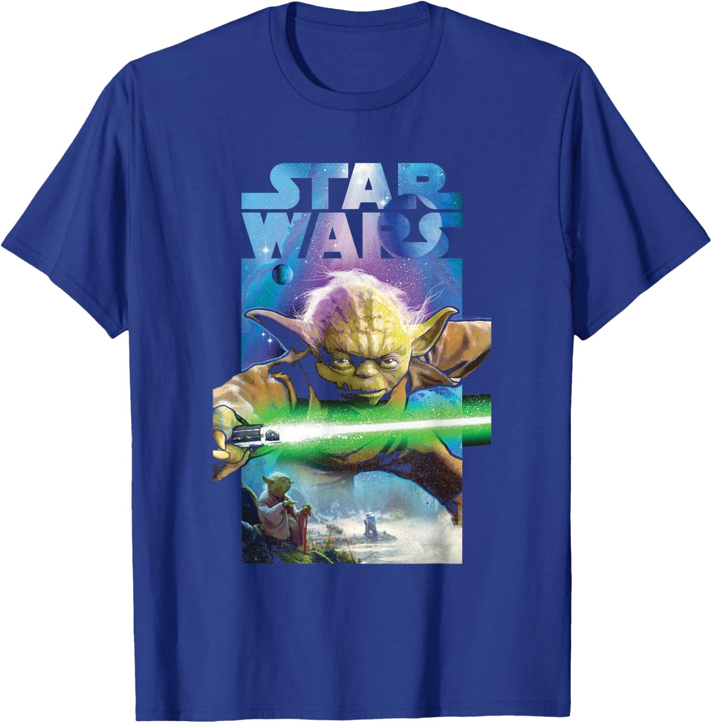 Star Wars Master Yoda Poster T-Shirt - T-Shirt | Royal