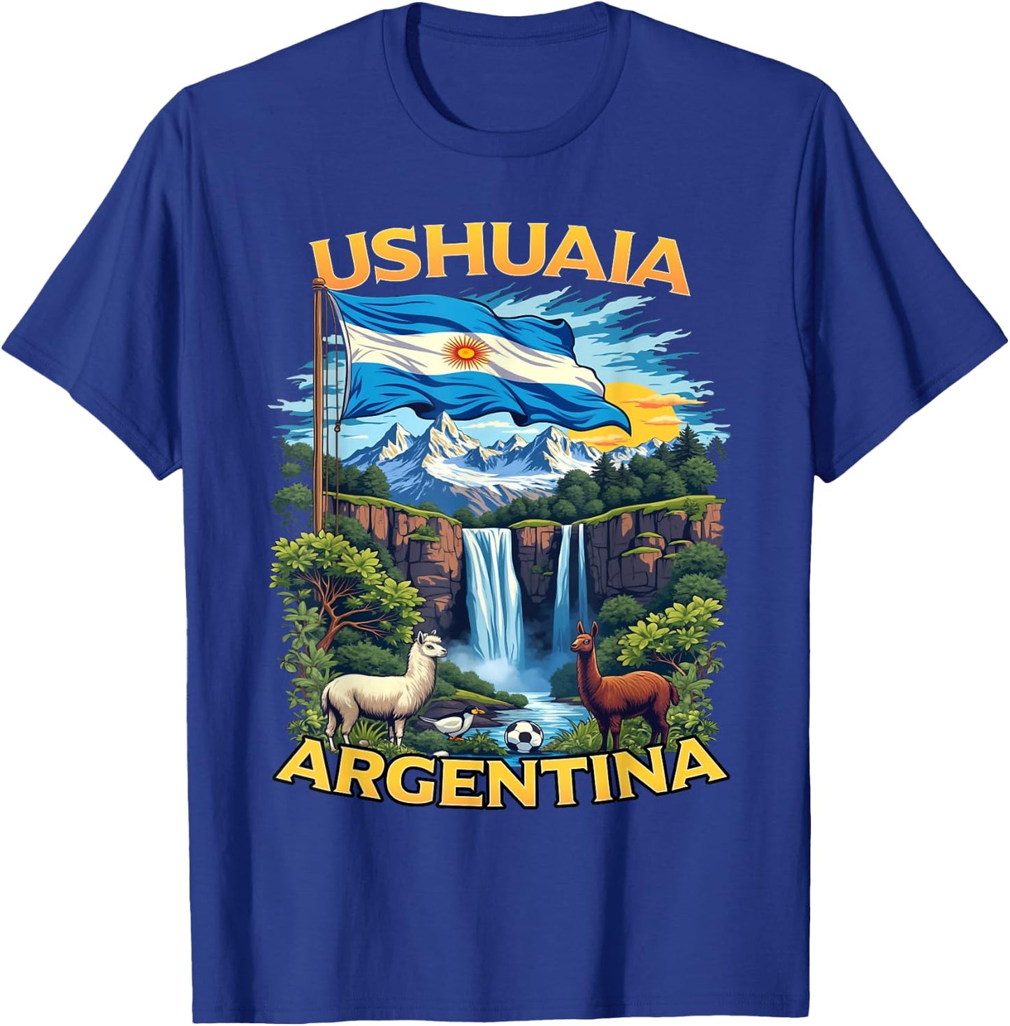Ushuaia Souvenir Argentina Vacation Travel T-Shirt - T-Shirt | Royal