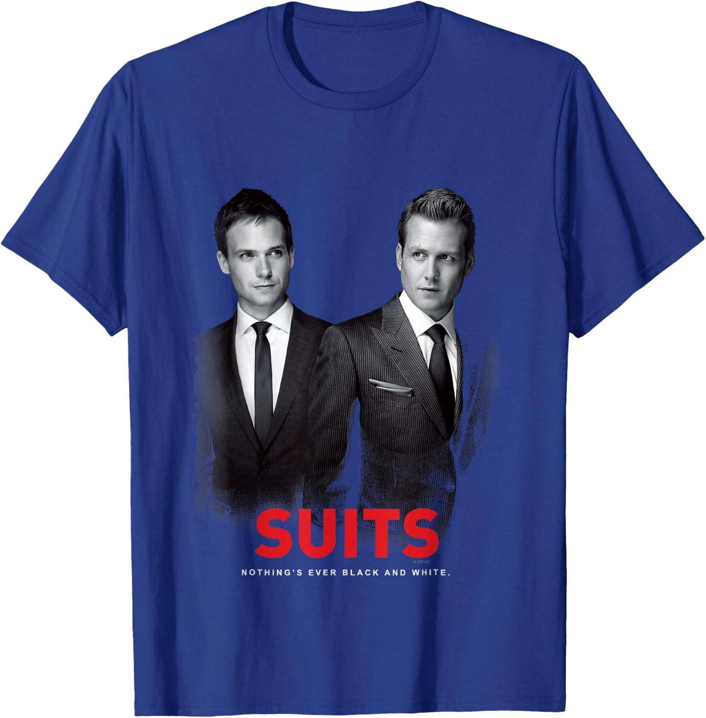 Suits Harvey Specter & Mike Ross , black T-Shirt - T-Shirt | Royal