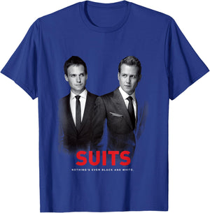 Suits Harvey Specter & Mike Ross , black T-Shirt - T-Shirt | Royal