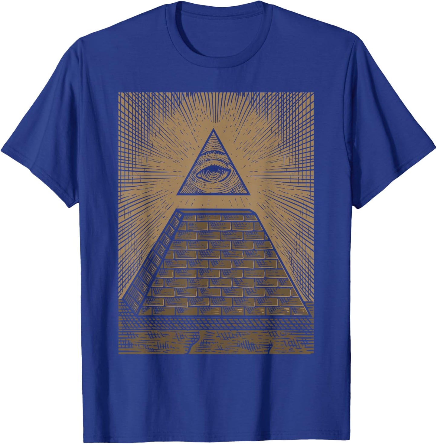 Illuminati Pyramid All Seeing Eye , Black, S T-Shirt - T-Shirt | Royal