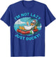 Tropical Beach Relaxing Duck Design Not Lazy, Just Ducky! T-Shirt - T-Shirt | Royal