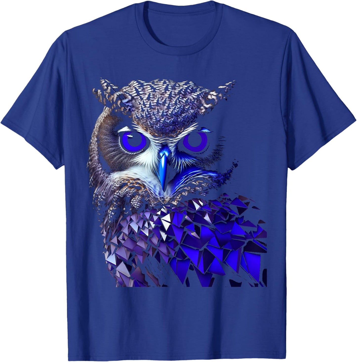 Owl Animal Art Graphic Owl , Black, S T-Shirt - T-Shirt | Royal