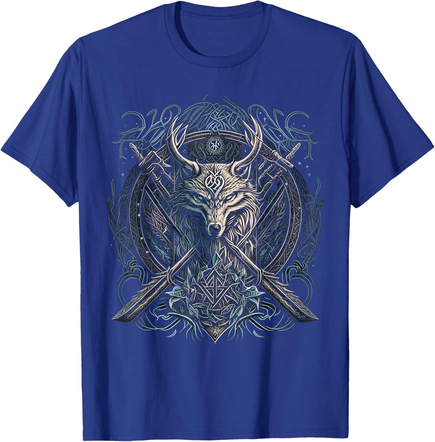 Odin's Wolf Fenrir Northman Valhalla Norse Mythology T-Shirt - T-Shirt | Royal