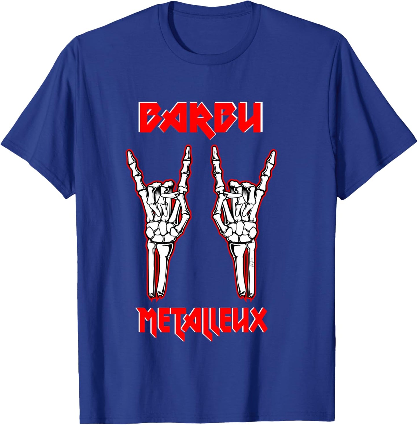 Bearded Metallic Beard Heavymetal Gift Long Handle, Black, S T-Shirt - T-Shirt | Royal