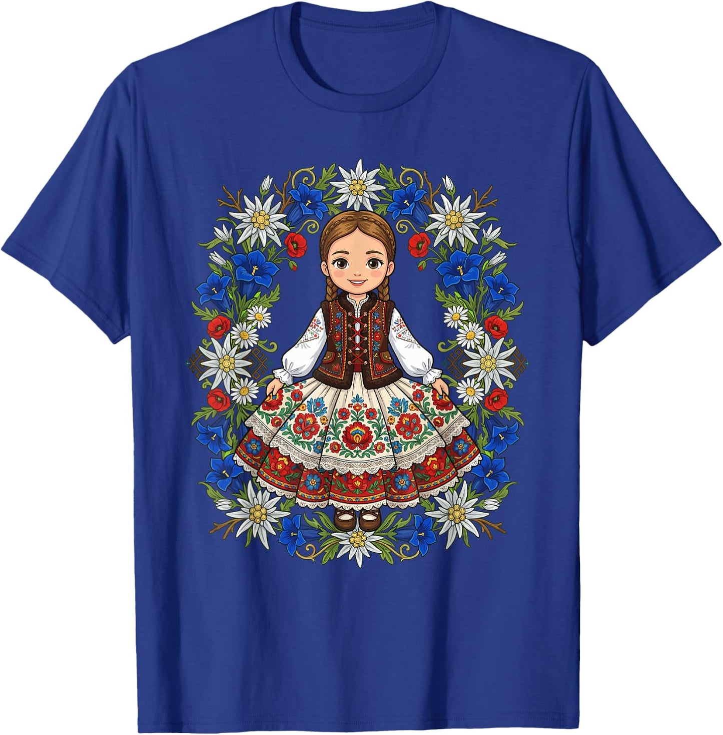 Dabbing Polish Princess Meme Polish Pride Folk Art T-Shirt - T-Shirt | Royal