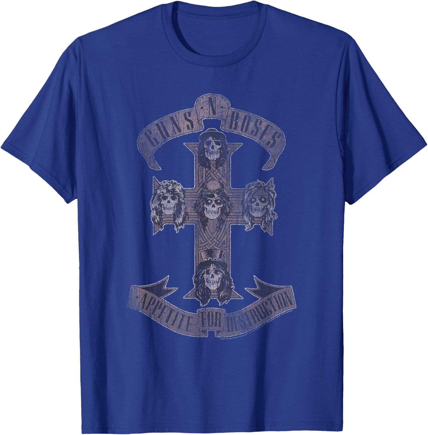 Guns 'n' Roses Appetite for Destruction Rock Music Band T-Shirt - T-Shirt | Royal