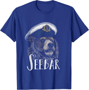 with Seebär Sailing Boat, black T-Shirt - T-Shirt | Royal