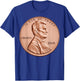 Penny Lincoln USA Coin 1 Cent America United States T-Shirt - T-Shirt | Royal