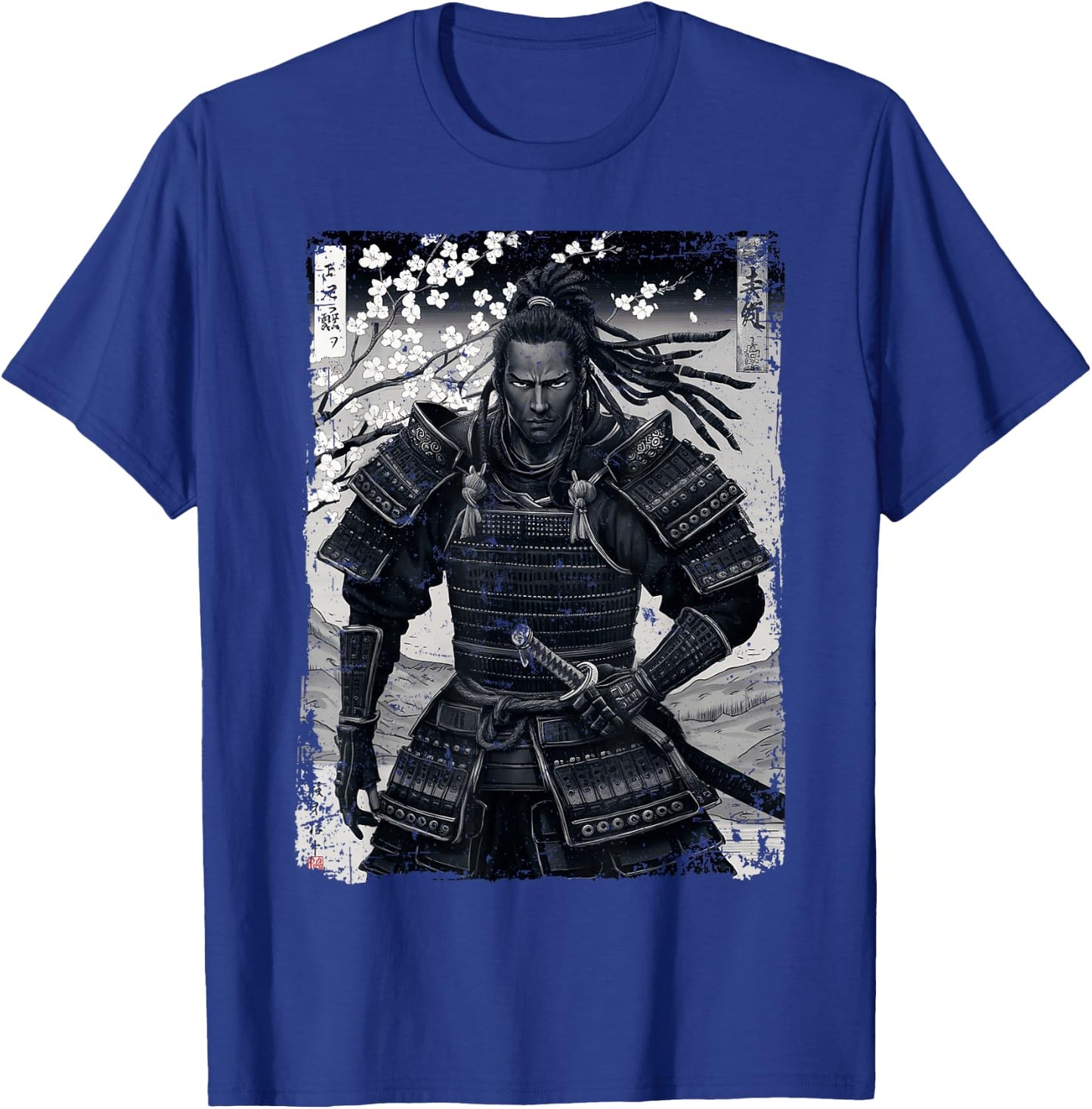 Yasuke First Black Warrior Samurai Japanese Art , Black, S T-Shirt - T-Shirt | Royal