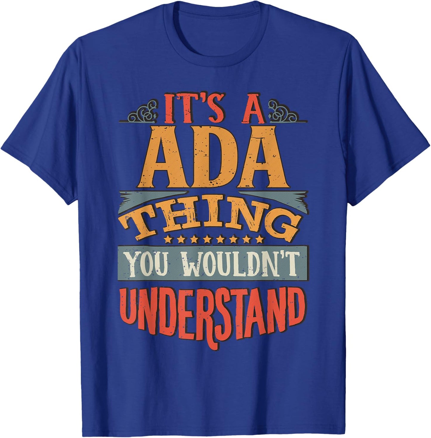 Ada Name T-Shirt - T-Shirt | Royal