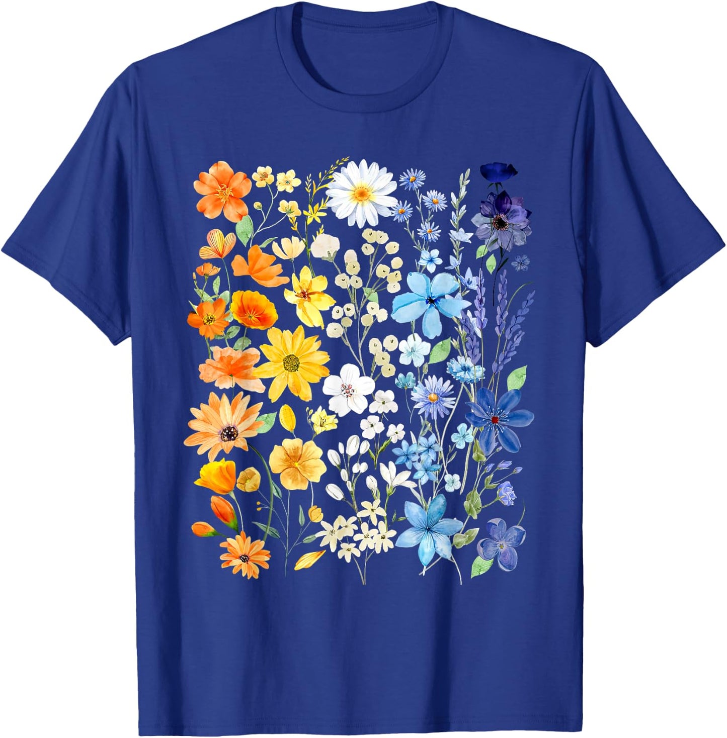 AroAce Pride Wildflowers Subtle Aroace LGBTQ Proud Asexual T-Shirt - T-Shirt | Royal