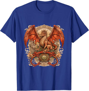 Blazing Dragon of the Fantasy Realm T-Shirt - T-Shirt | Royal
