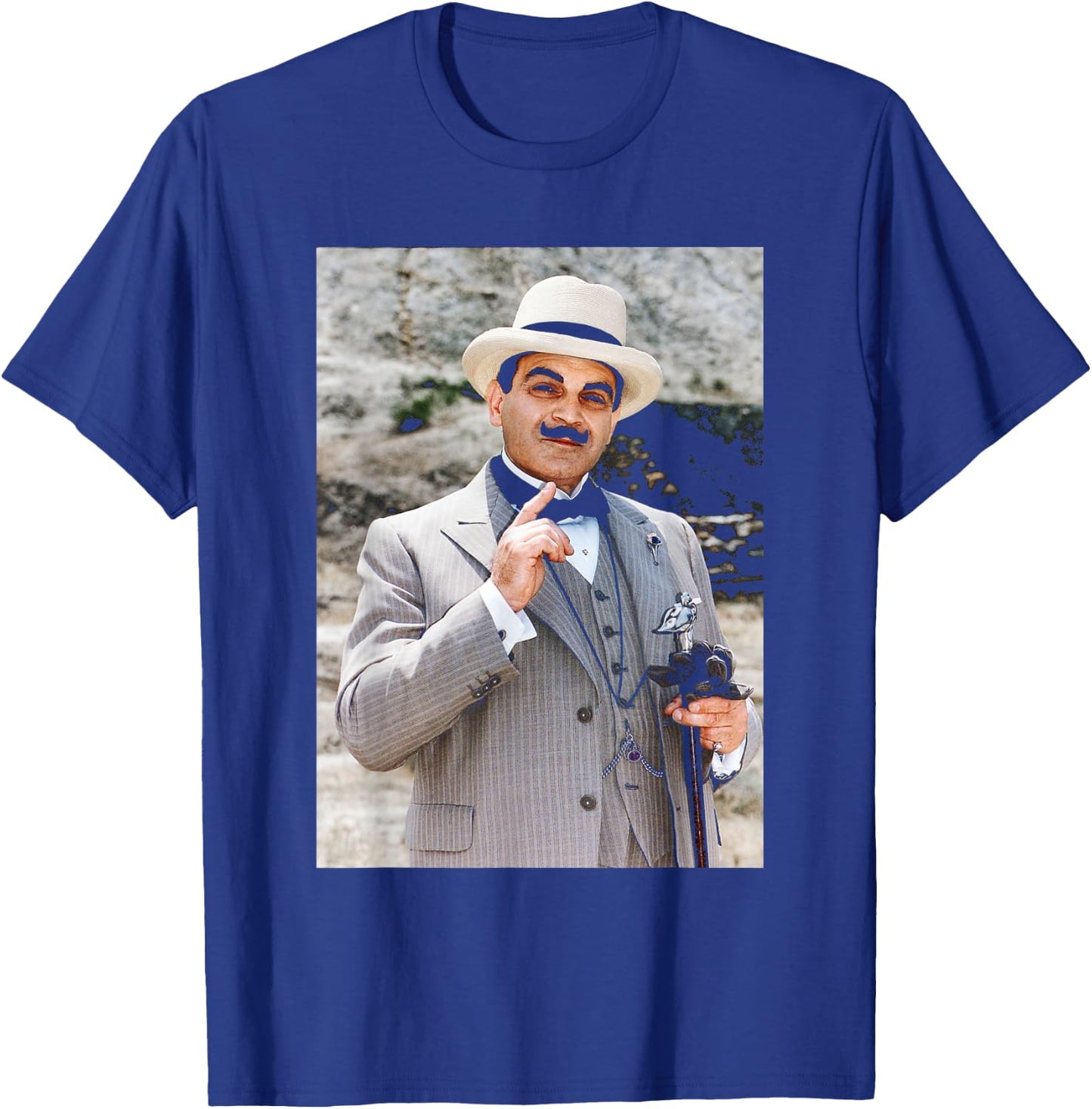 David Suchet Poirot Actor Agatha Christie 1993 T-Shirt - T-Shirt | Royal