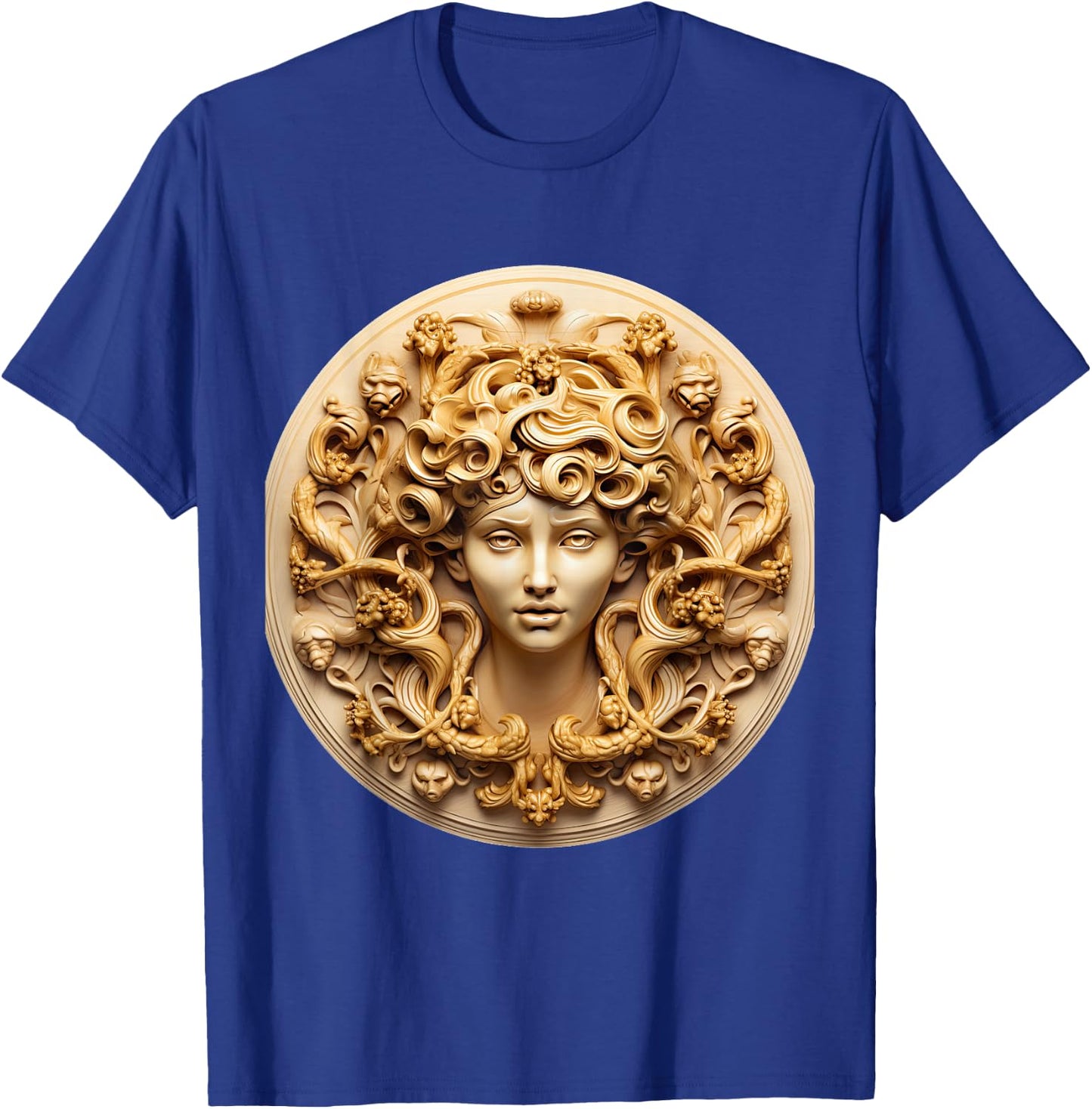 Medusahead Greek Mythology Ancient Snake Hair T-Shirt - T-Shirt | Royal